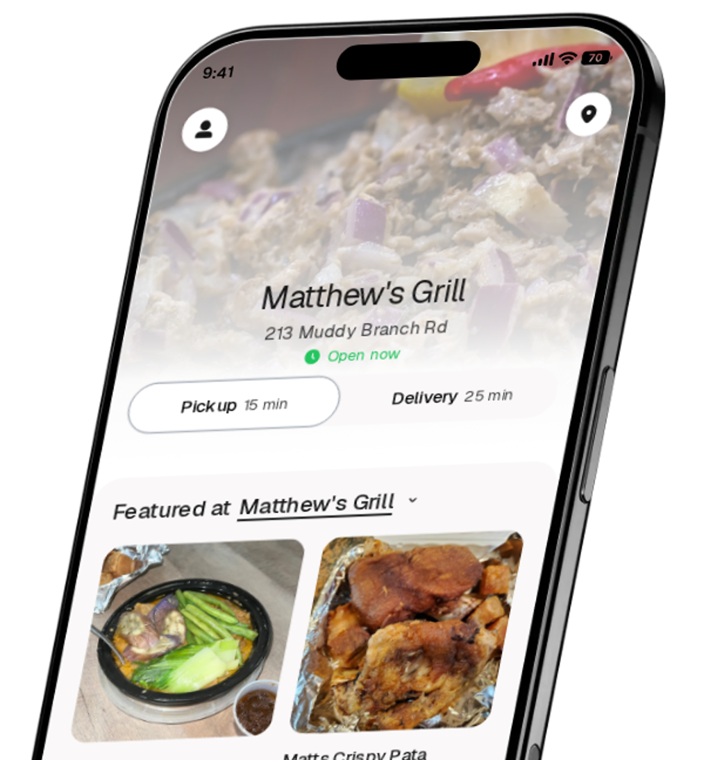 Matthew's Grill app preview